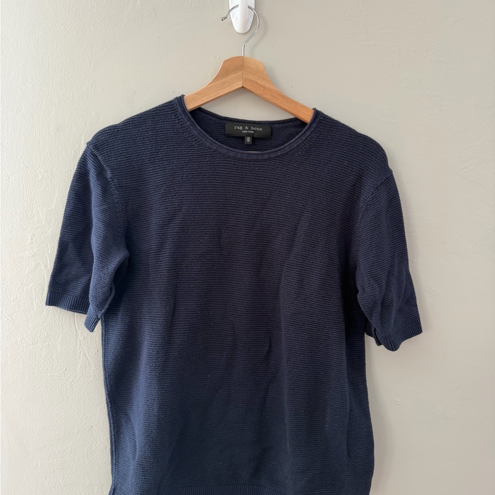 (SOLD) Rag & Bone Deep Blue Knit Top